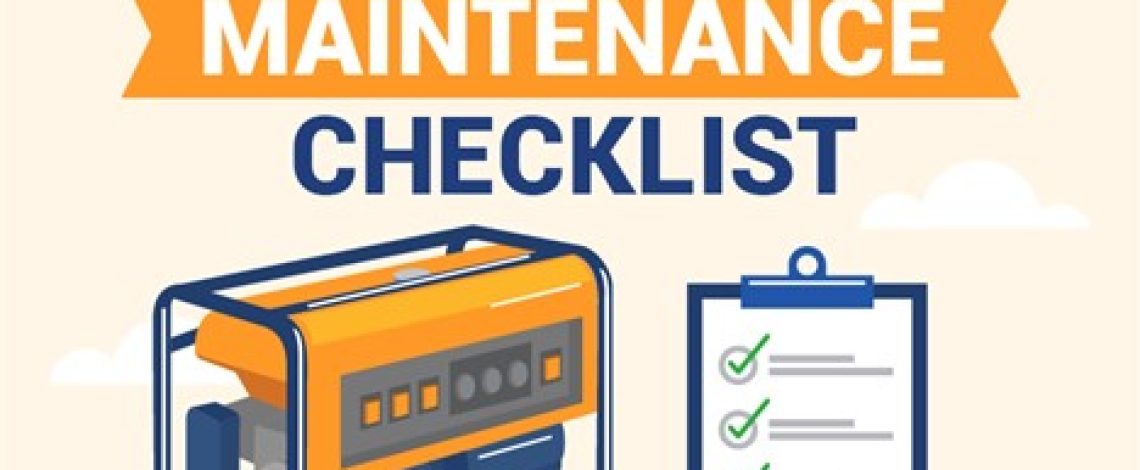 Annual Generator Maintenance Checklist